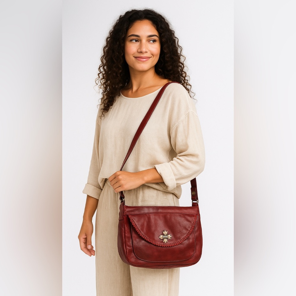 Patricia Nash Red Crossbody/Shoulder Bag
